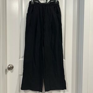 Elegant Black Wide Leg Women's Pants